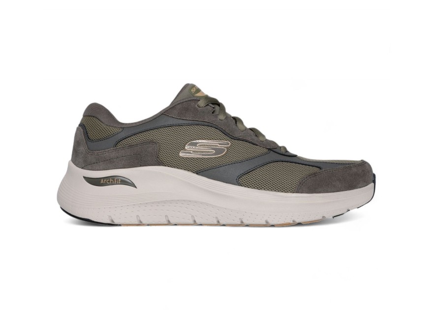 Skechers Arch Fit Keep Ανδρικά Sneakers Πράσινα