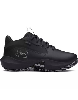 Under Armour Ua Ps Lockdown 7 Αθλητικά Παιδικά Παπούτσια Μπάσκετ με Κορδόνια Μαύρα