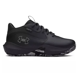 Under Armour Ua Ps Lockdown 7 Αθλητικά Παιδικά Παπούτσια Μπάσκετ με Κορδόνια Μαύρα