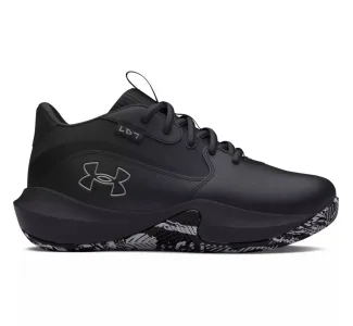 Under Armour Ua Ps Lockdown 7 Αθλητικά Παιδικά Παπούτσια Μπάσκετ με Κορδόνια Μαύρα