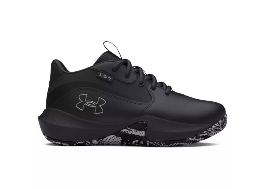 Under Armour Ua Ps Lockdown 7 Αθλητικά Παιδικά Παπούτσια Μπάσκετ με Κορδόνια Μαύρα