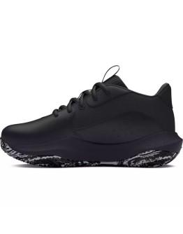 Under Armour Ua Ps Lockdown 7 Αθλητικά Παιδικά Παπούτσια Μπάσκετ με Κορδόνια Μαύρα