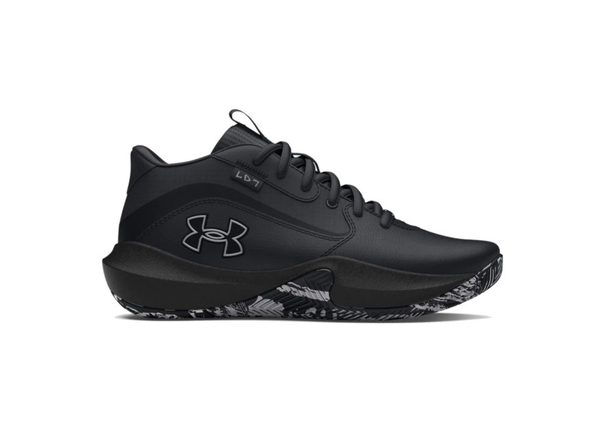 Under Armour Αθλητικά Παιδικά Παπούτσια Μπάσκετ με Κορδόνια Μαύρα