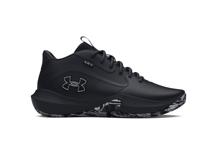 Under Armour Lockdown 7 Μπασκετικά Παπούτσια Μαύρα