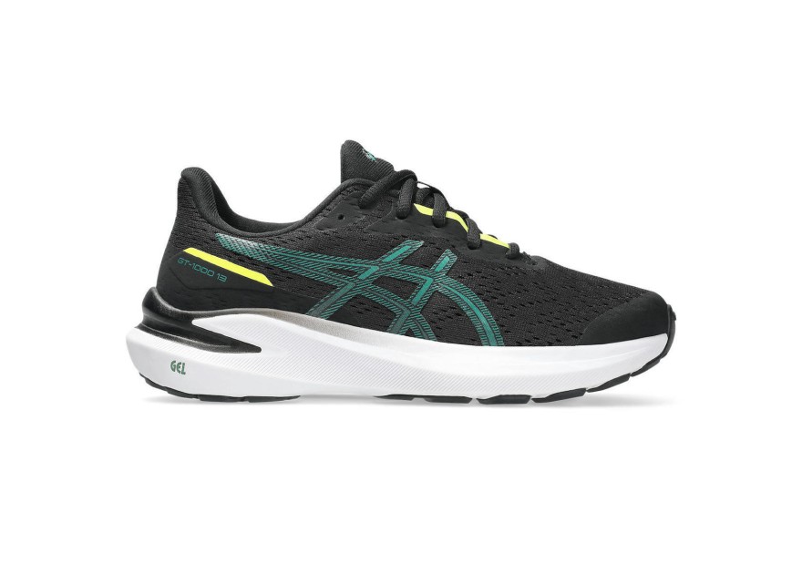 ASICS Gt-1000 13 Gs Αθλητικά Παιδικά Παπούτσια Running με Κορδόνια Μαύρα