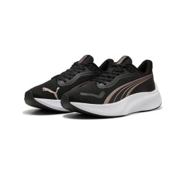 Puma Pounce Lite Γυναικεία Αθλητικά Παπούτσια Running Black / Rose Gold