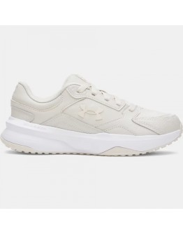 Under Armour Edge Δερμάτινα Γυναικεία Αθλητικά Παπούτσια Training Μπεζ