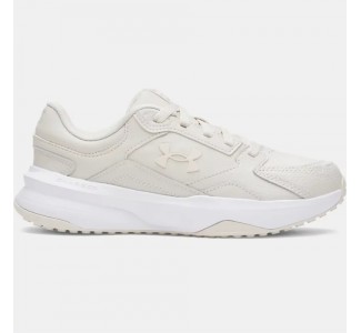 Under Armour Edge Δερμάτινα Γυναικεία Αθλητικά Παπούτσια Training Μπεζ