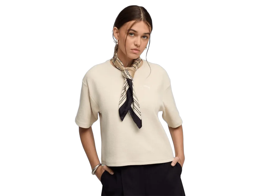 PUMA Essentials Γυναικείο T-shirt Εκρού