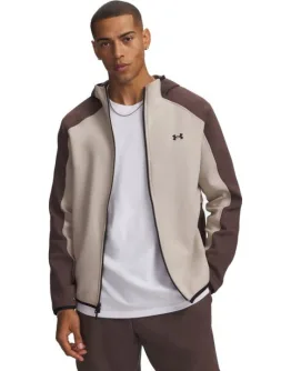 Under Armour Ua Unstoppable Fleece Ζακέτα με Κουκούλα Μπεζ