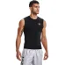 Under Armour Heatgear Ανδρική Ισοθερμική Αμάνικη Μπλούζα Compression Μαύρη