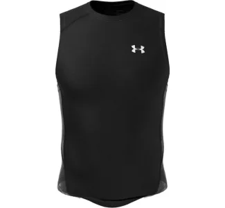 Under Armour Heatgear Ανδρική Ισοθερμική Αμάνικη Μπλούζα Compression Μαύρη