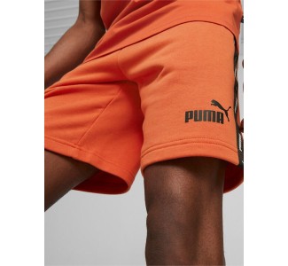Puma Essentials+ Tape Αθλητική Ανδρική Βερμούδα Πορτοκαλί
