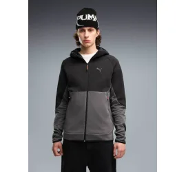 PUMA Ζακέτα με Κουκούλα Dk Grey