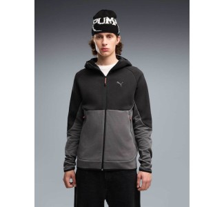 PUMA Ζακέτα με Κουκούλα Dk Grey