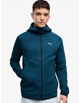 PUMA Ζακέτα με Κουκούλα Μπλε