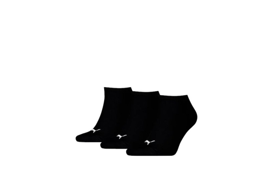 PUMA Αθλητικές Κάλτσες Μαύρες 3 Ζεύγη