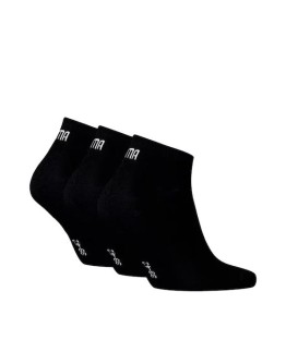 PUMA Αθλητικές Κάλτσες Μαύρες 3 Ζεύγη