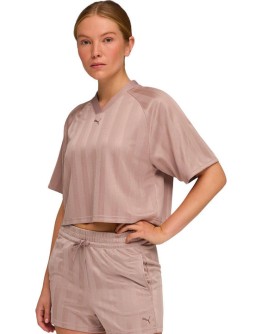 Puma Set Γυναικεία Μπλούζα και Παντελόνι Φόρμας Καμπάνα Σομον