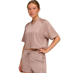 Puma Set Γυναικεία Μπλούζα και Παντελόνι Φόρμας Καμπάνα Σομον