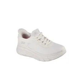 Skechers Bobs B Flex Γυναικεία Μποτάκια Λευκά