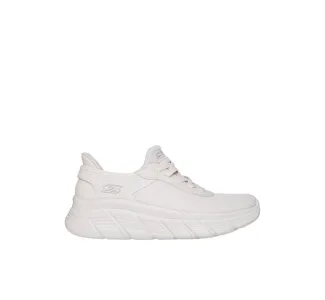 Skechers Bobs B Flex Γυναικεία Μποτάκια Λευκά
