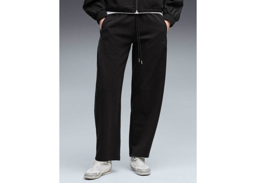 PUMA Παντελόνι Φόρμας Φαρδύ Puma Black