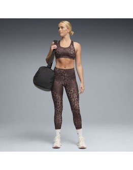 Puma Set Γυναικείο Αθλητικό Μπουστάκι με Επένδυση και Tight Training Cropped Κολάν  Brown/black 