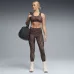 Puma Set Γυναικείο Αθλητικό Μπουστάκι με Επένδυση και Tight Training Cropped Κολάν  Brown/black 