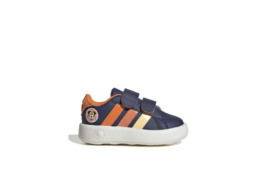 Adidas Grand Court Mickey Παιδικά Sneakers με Σκρατς Μπλε