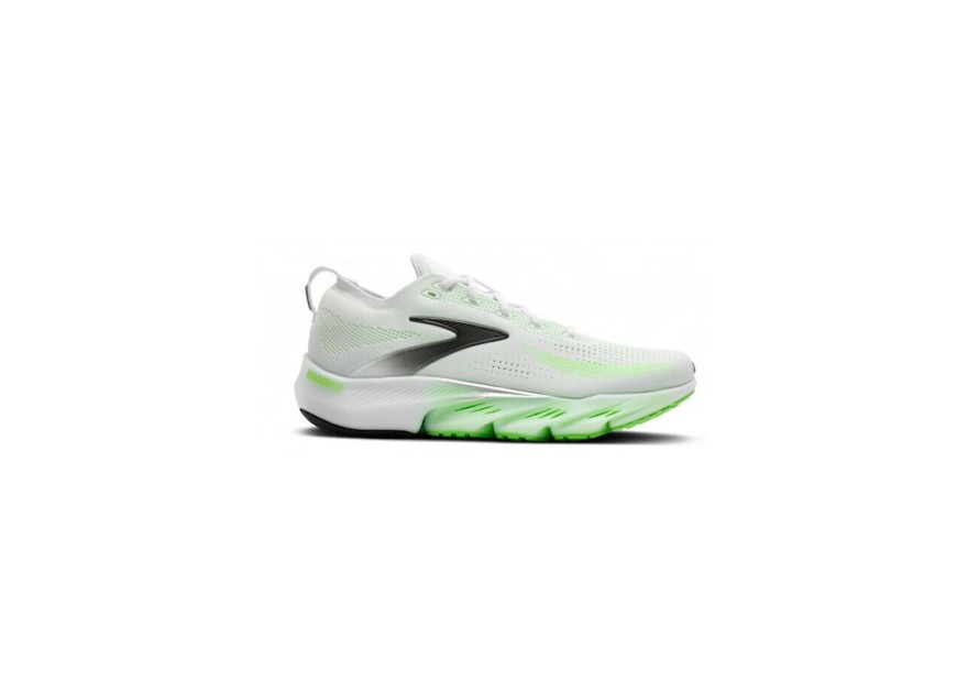 Brooks Glycerin Ανδρικά Αθλητικά Παπούτσια Running White / Green Gecko / Phantom
