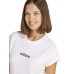Adidas Essentials Linear Γυναικείο Αθλητικό T-shirt Λευκό
