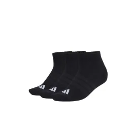 Adidas Essentials Αθλητικές Κάλτσες Μαύρες 3 Ζεύγη