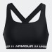 UNDER ARMOUR UA Crossback Mid Bra Γυναικείο Μπουστάκι Μαύρο