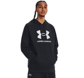 Under Armour RIVAL Ανδρικό Φούτερ με Κουκούλα Μαύρο