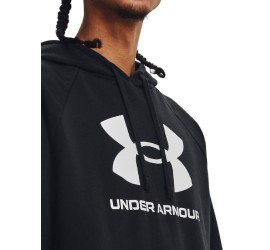 Under Armour RIVAL Ανδρικό Φούτερ με Κουκούλα Μαύρο