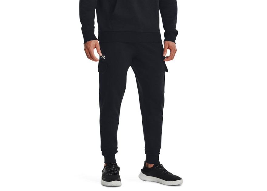 Under Armour Rival Παντελόνι Φόρμας με Λάστιχο Fleece Μαύρο