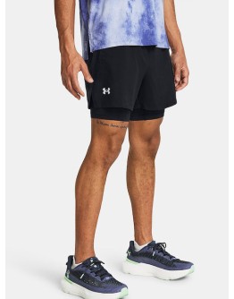 Under Armour 2-in-1 Ανδρική Βερμούδα Μαύρη