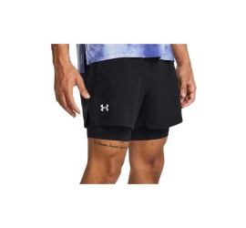 Under Armour 2-in-1 Ανδρική Βερμούδα Μαύρη