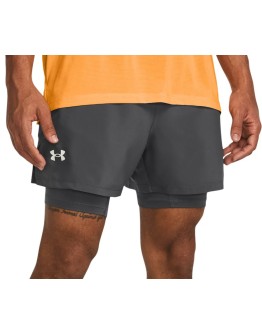 Σορτς Under Armour UA LAUNCH 5'' 2-IN-1 SHORTS-GRY