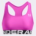 UNDER ARMOUR Women’s HeatGear® Armour Mid Branded Sports Bra Γυναικείο Μπουστάκι σε Φούξια Χρώμα