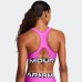 UNDER ARMOUR Women’s HeatGear® Armour Mid Branded Sports Bra Γυναικείο Μπουστάκι σε Φούξια Χρώμα