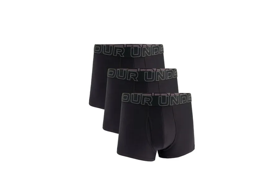 Under Armour Ανδρικά Μποξεράκια Μαυρα 3Pack