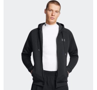 UNDER ARMOUR Men’s Armour Fleece® Pro Full-Zip Hoodie Ανδρική Ζακέτα σε Μαύρο Χρώμα