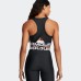 UNDER ARMOUR HeatGear Rib Tank Γυναικείο Αθλητικό Top σε Μαύρο Χρώμα