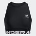 UNDER ARMOUR HeatGear Rib Tank Γυναικείο Αθλητικό Top σε Μαύρο Χρώμα