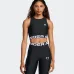 UNDER ARMOUR HeatGear Rib Tank Γυναικείο Αθλητικό Top σε Μαύρο Χρώμα