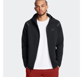 UNDER ARMOUR UA Unstoppable Fleece Full Zip Hoodie Ανδρική Ζακέτα σε Μαύρο Χρώμα