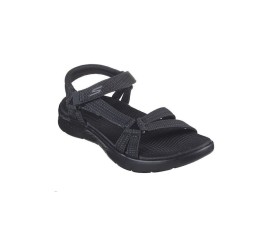 Skechers Γυναικεία Σανδάλια σε Μαύρο Χρώμα