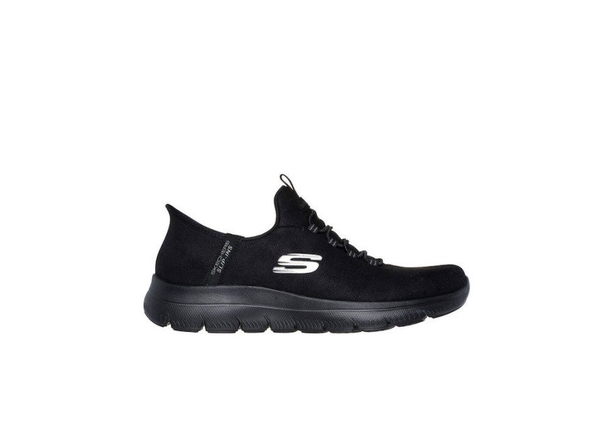 Skechers Γυναικεία Slip-On Μαύρα